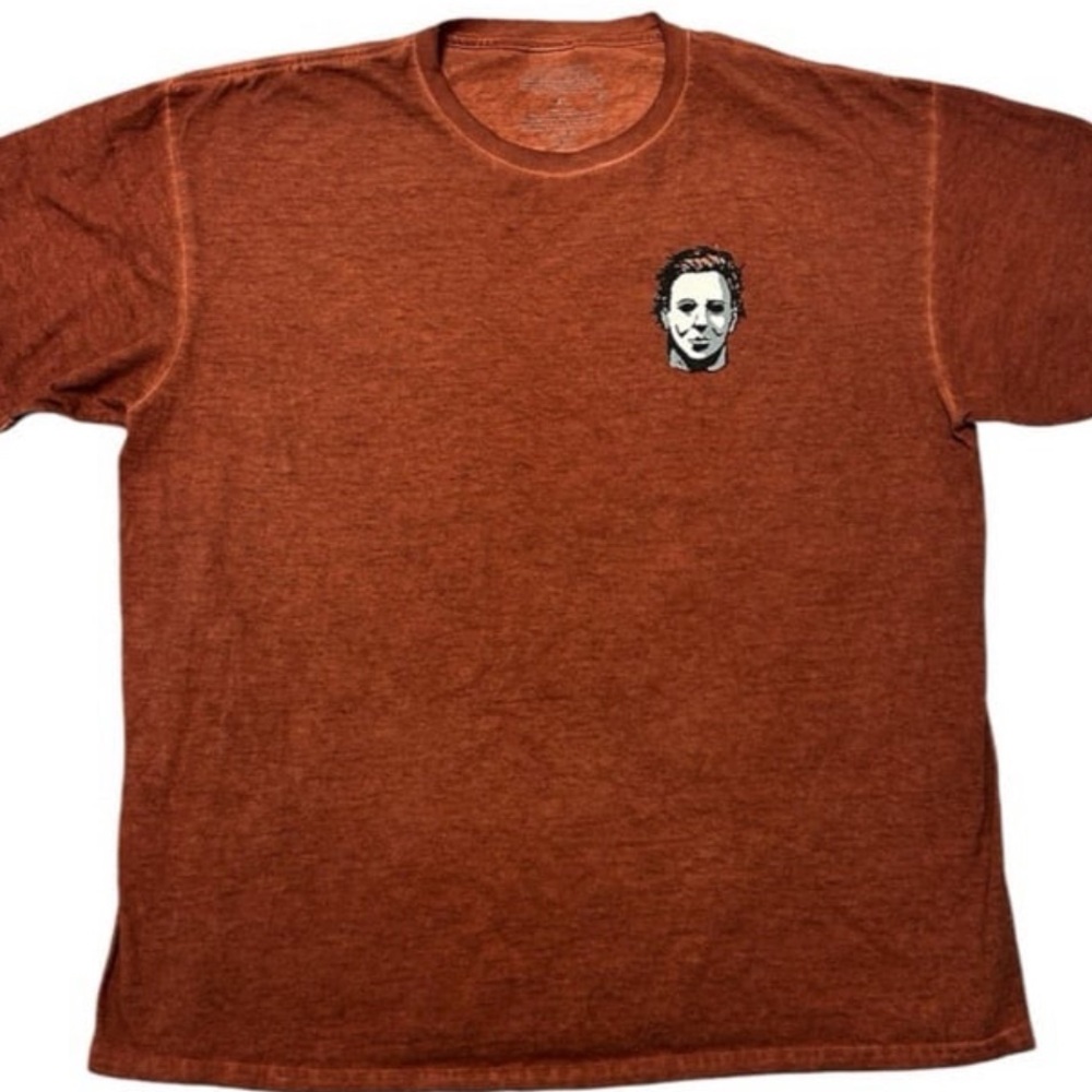 Michael Myers Burnt Orange “Flame” T-Shirt (XL) Rare Halloween